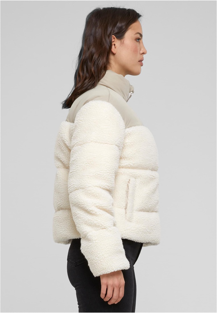UrbanClassicsDamenLadiesShortSherpaMixPufferJacketTB6147