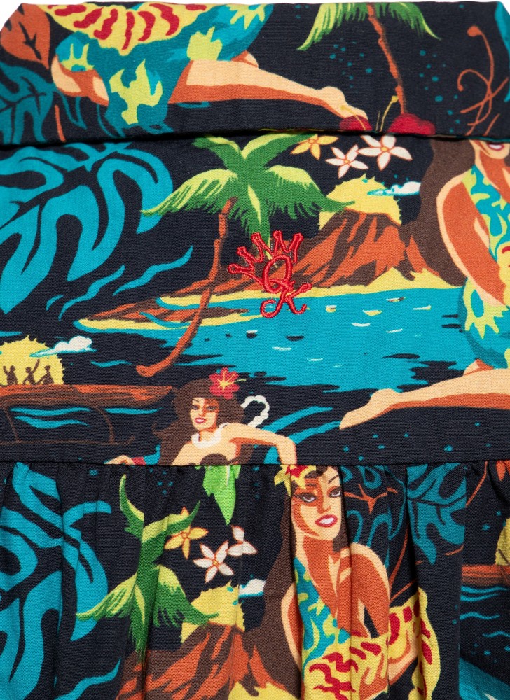 QueenKerosinDamenKurzarmBluse