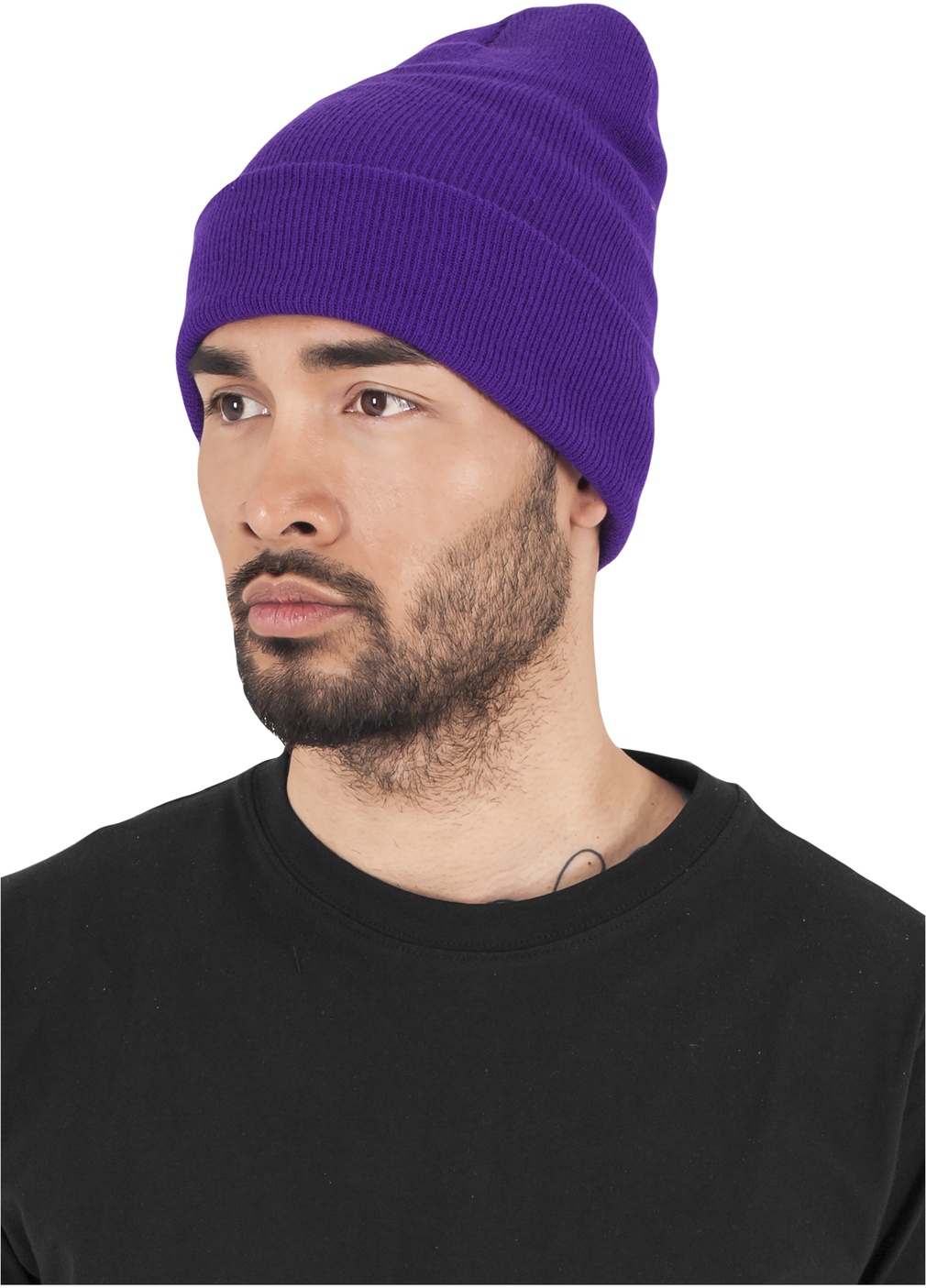 FlexfitBeanieHeavyweightLongBeaniePurple