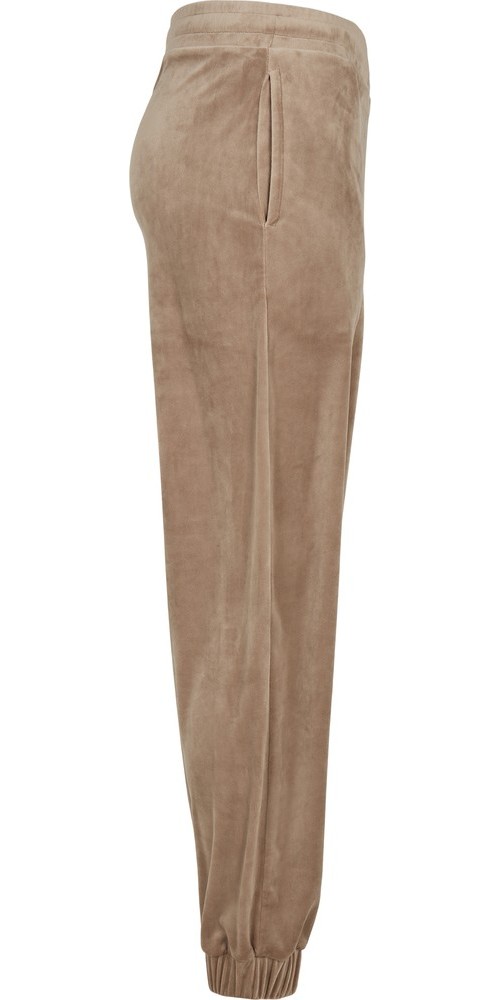 UrbanClassicsDamenLadiesHighWaistBallonVelvetSweatPantsSofttaupe-3XL