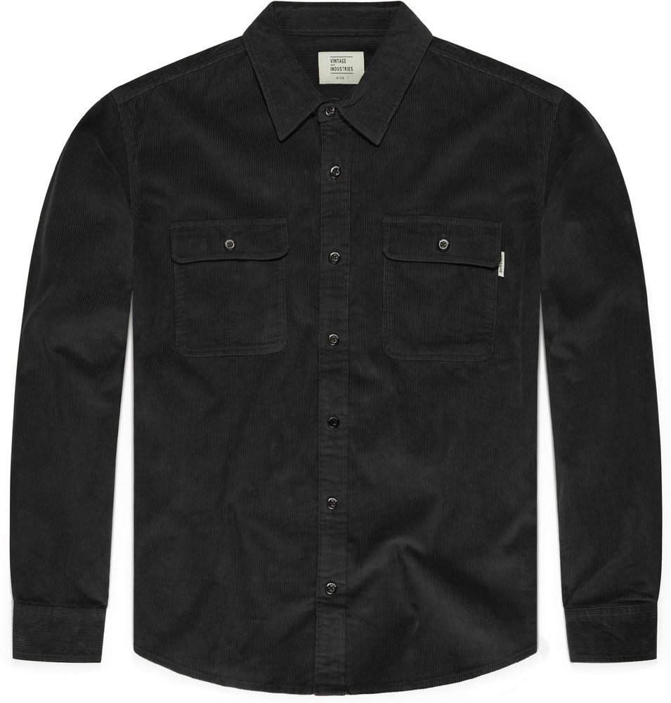 VintageIndustriesHemdBrixShirtBlack-S