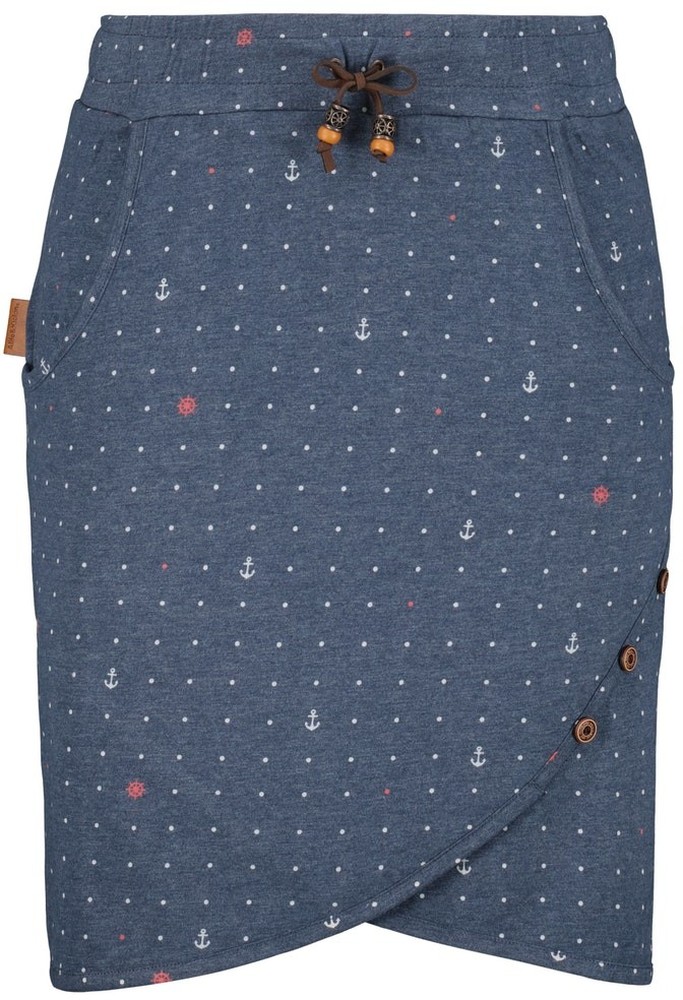AlifeKickinDamenSommerrockLucyAKBShortSkirtMarineMelange-S