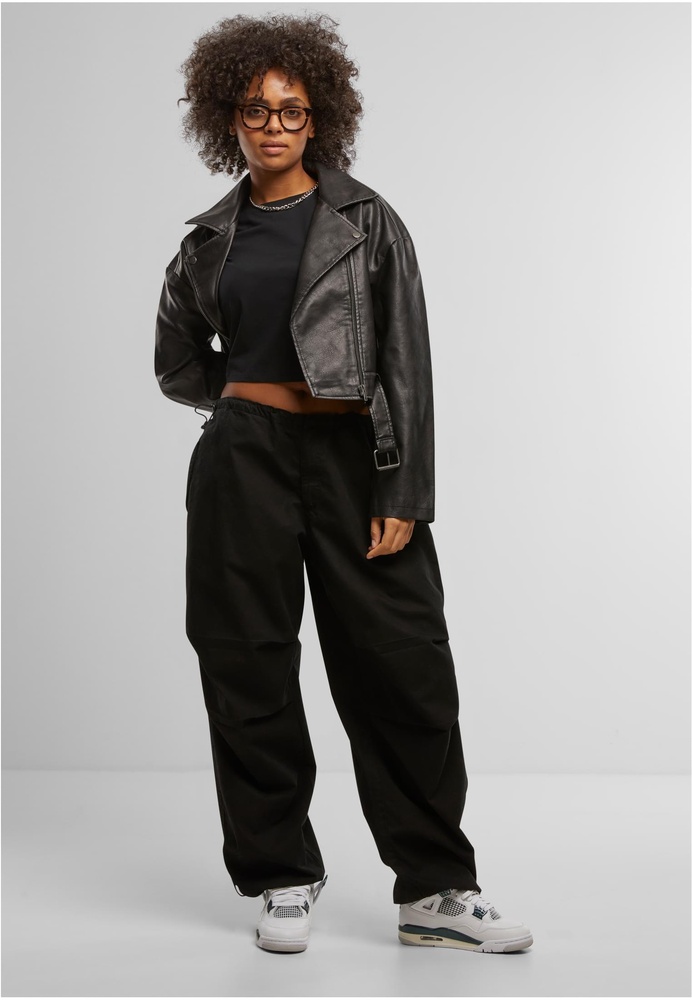 UrbanClassicsDamenLadiesVintageLeatherJacketTB7185