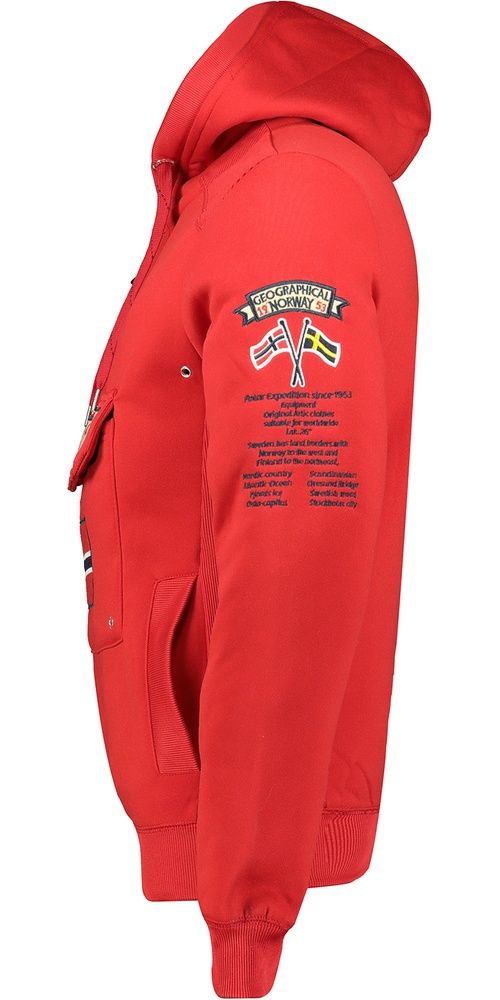 GeographicalNorwayHoodiePulloverGymclassMenHz100DbBsRed-XXL