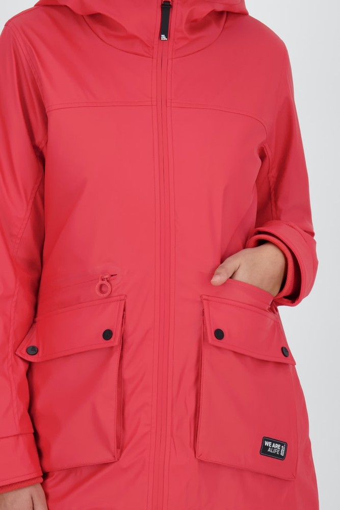 AlifeKickinDamenRegenmantelAudreyAKRaincoatFuchsia