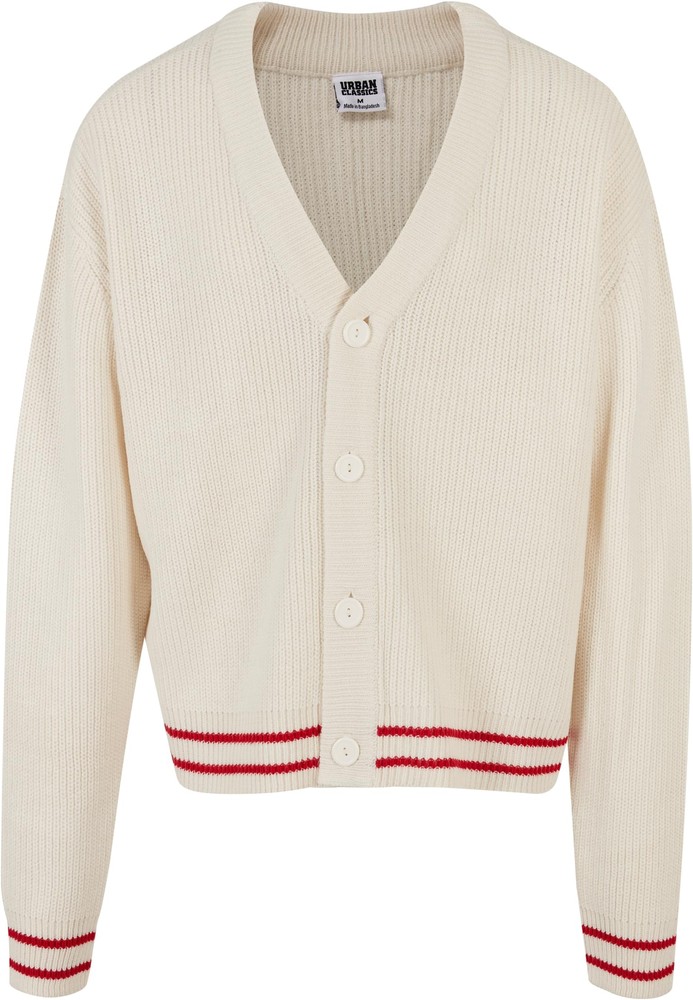 UrbanClassicsStrickjackeSportyBoxyCardiganWhitesand-3XL