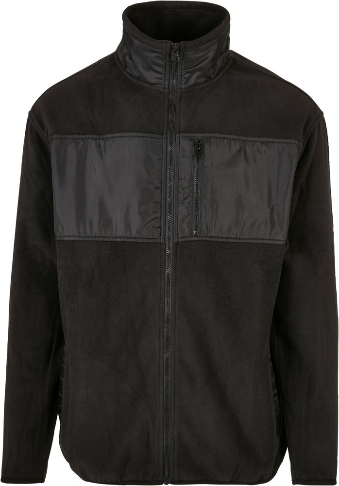 UrbanClassicsJackePatchedMicroFleeceJacketBlack