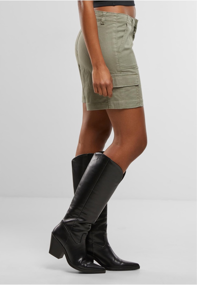 UrbanClassicsDamenLadiesCottonCargoShortsTB7527Paleolive-26