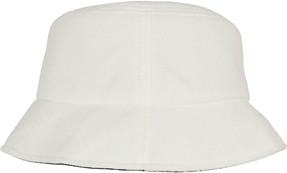 FlexfitMtzeNylonSherpaBucketHatBlackOffwhite