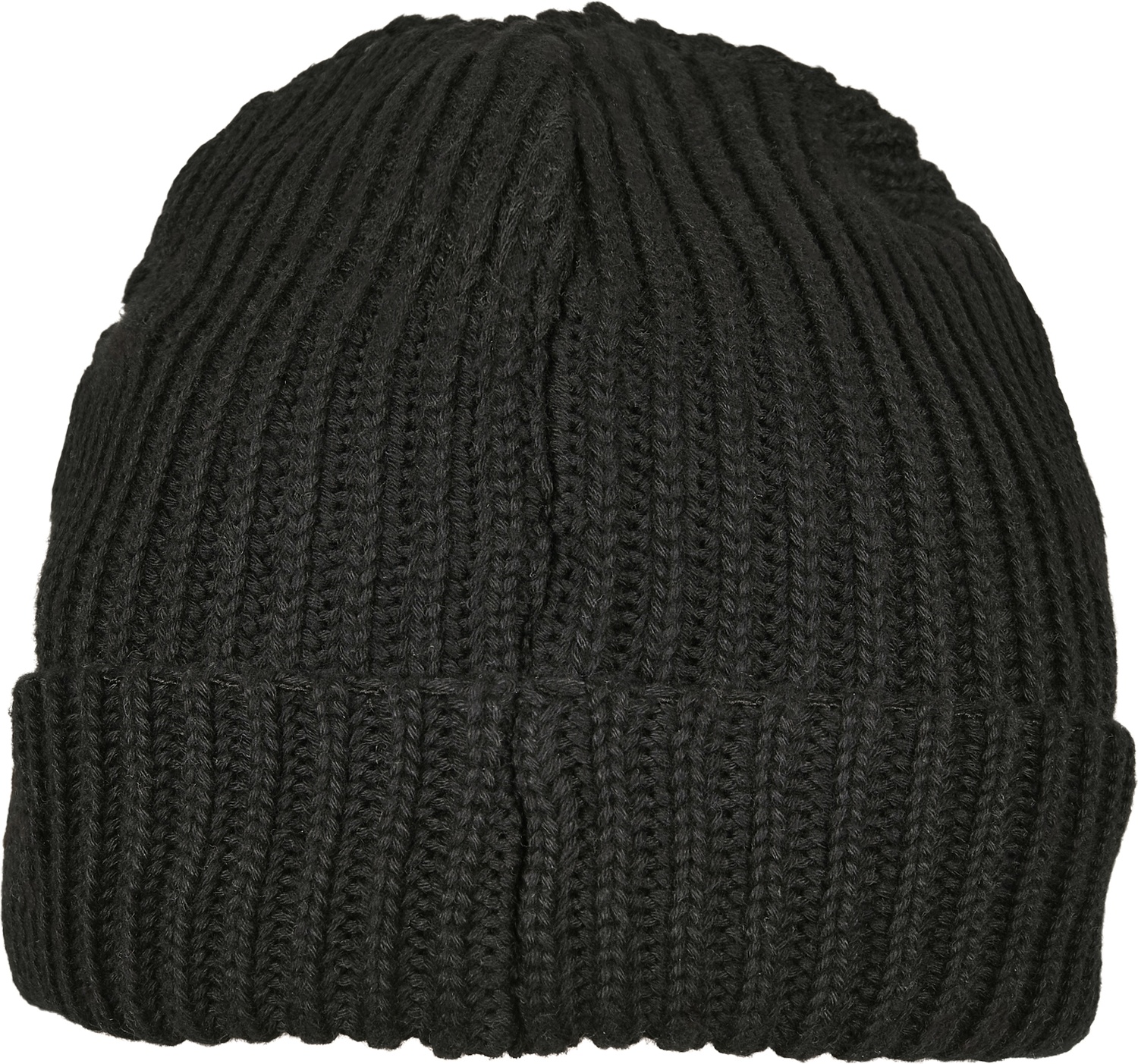 UrbanClassicsBeanieRecycledYarnFishermanBeanieBlack