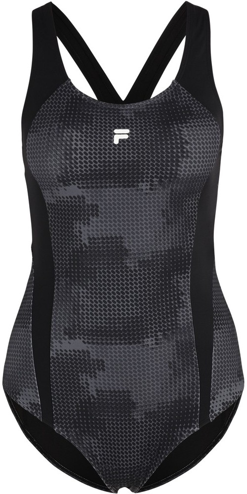 FilaDamenBadeanzugSanyaAopSwimsuitBlackPillsCamoAOP