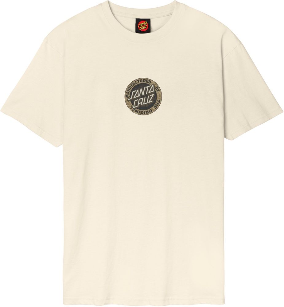 SantaCruzCarvedMFGFrontT-ShirtSCM-T3221Bone-XS
