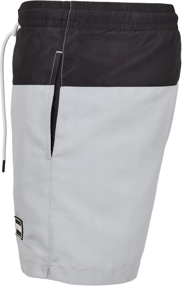 UrbanClassicsBlockSwimShortsLightasphaltBlack-3XL