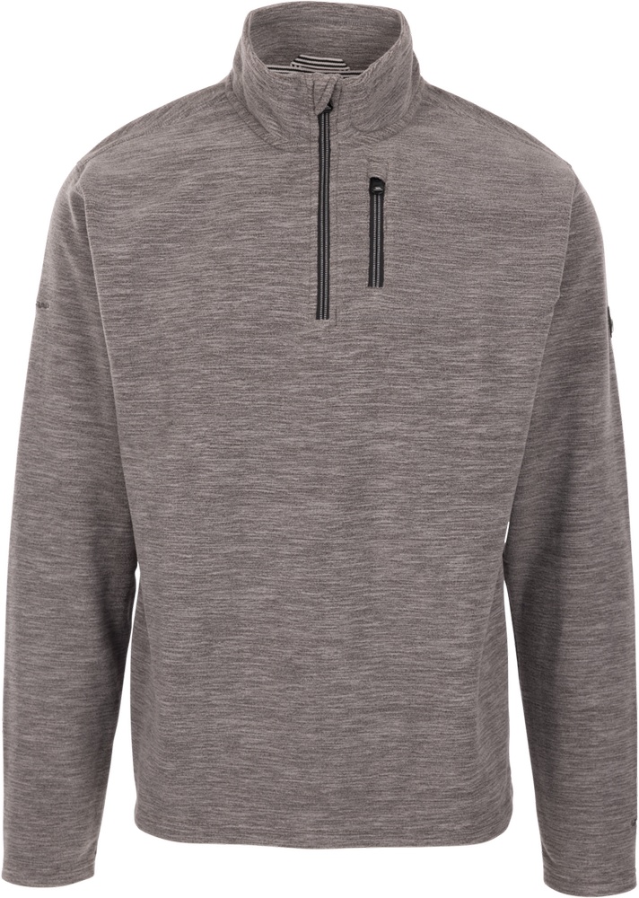 TrespassSweatshirtFarnworthMicrofleeceAt100GreyMarl-S