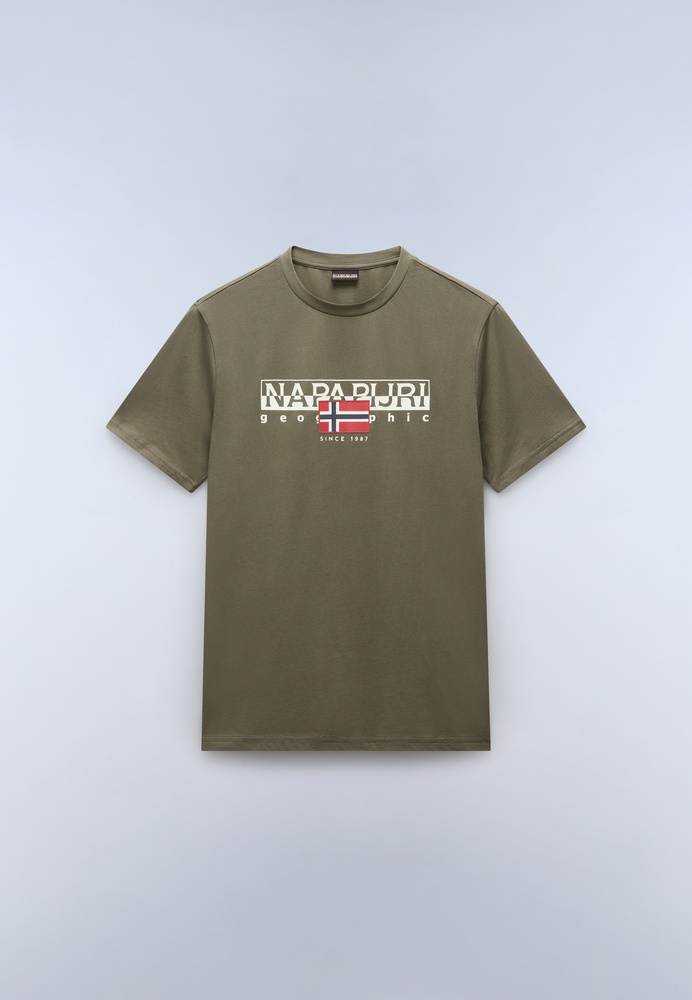 NapapijriT-ShirtS-AylmerNP0A4HTOTeaLeafG0A-XS