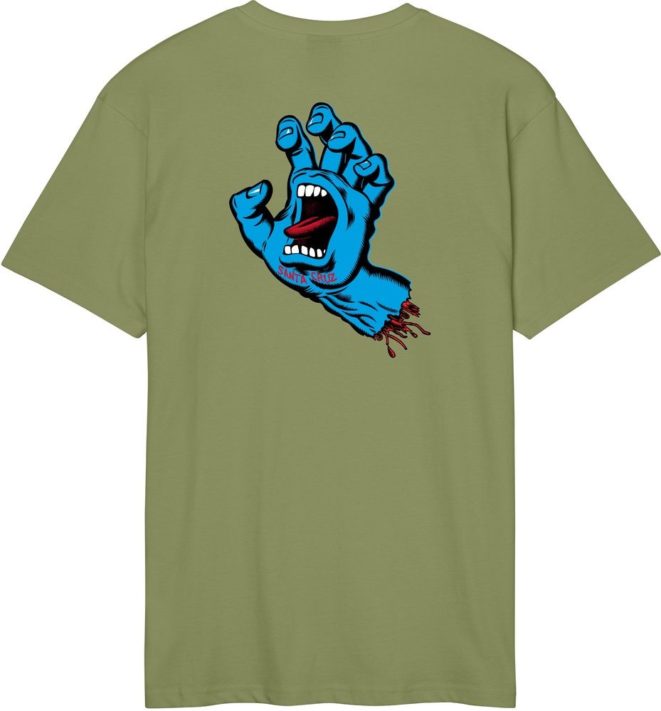 SantaCruzScreamingHandChestT-ShirtSCM-T3010Iguana-XS