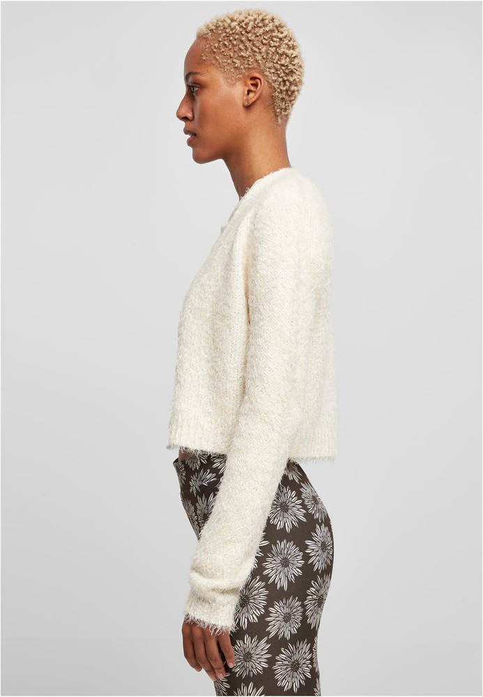 UrbanClassicsDamenLadiesCroppedFeatherCardigan