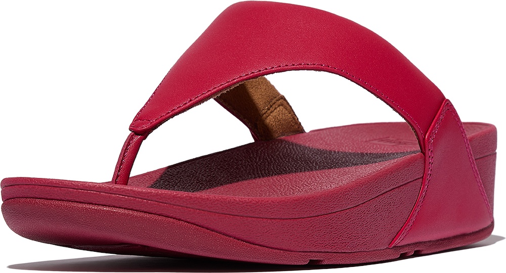 FitFlopDamenFlipFlopsLuluLeatherToepostI88Redberry-36