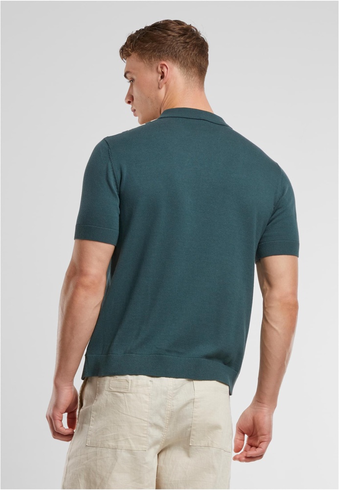 UrbanClassicsHemdKnitRetroShirtTB7550BottlegreenWhitesand-3XL