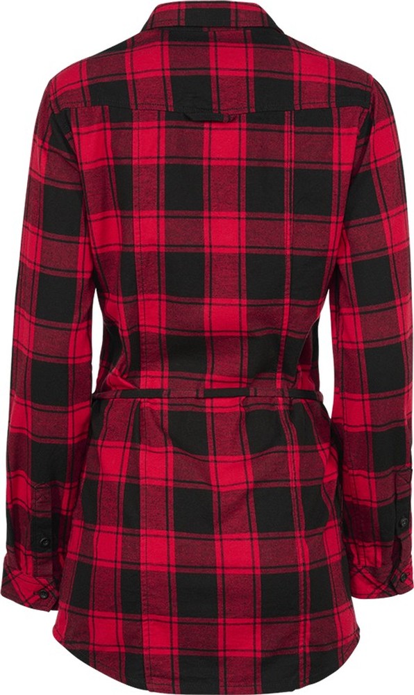 BranditDamenKleidLadiesLongshirtLucyRedBlack-XS