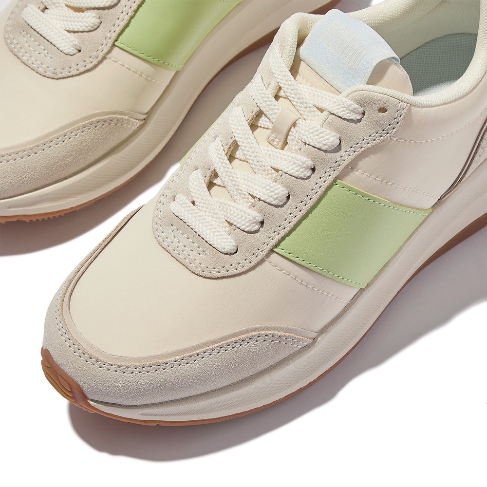 FitFlopDamenSneakersF-ModeFlowSneaker-NylonSuedeMixIK8LimeMix-36