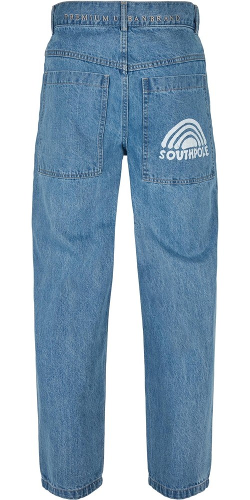 SouthpoleSprayLogoDenimRetroMidblue-30