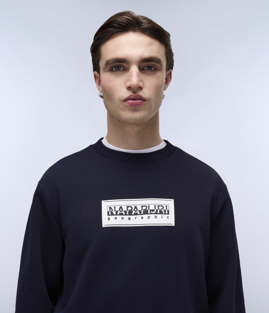 NapapijriSweatshirtB-BoxLogoCNP0A4I1ABlueMarine-XS