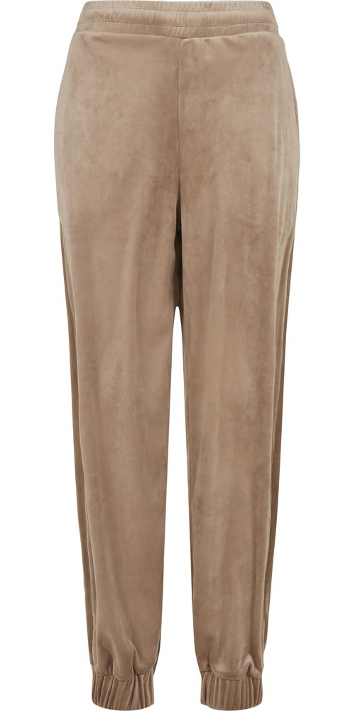 UrbanClassicsDamenLadiesHighWaistBallonVelvetSweatPantsSofttaupe-3XL