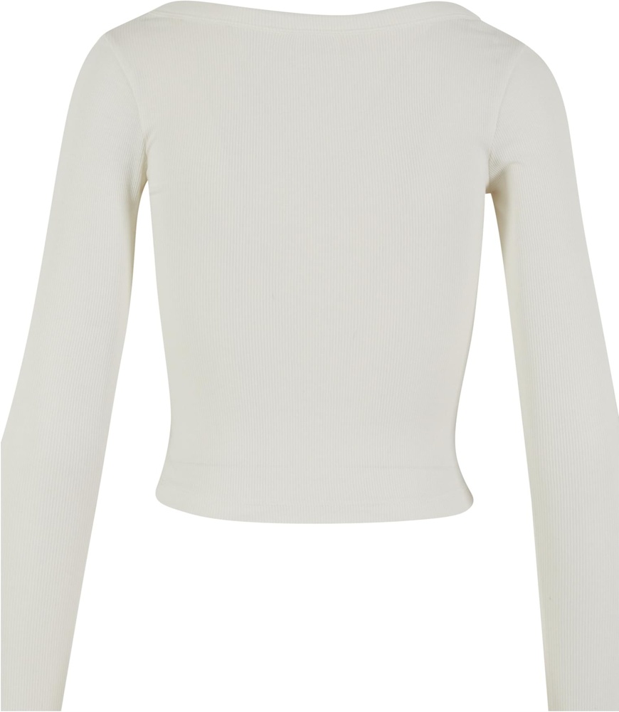UrbanClassicsDamenLadiesOrganicRibJerseyWideNeckLongsleeveTB7147Offwhite-3XL