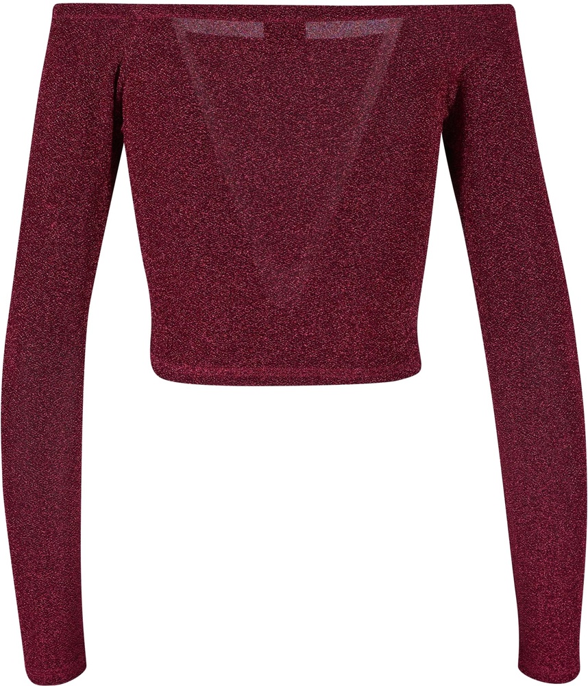 UrbanClassicsDamenLadiesOffShoulderGlitterLongsleeveTB6125