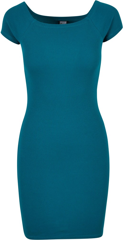 UrbanClassicsDamenLadiesOffShoulderRibDress
