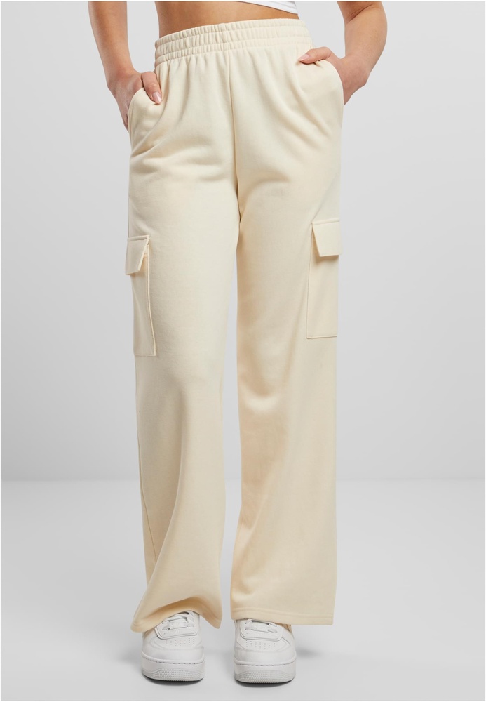 UrbanClassicsDamenLadiesBaggyLightTerrySweatPantsTB6857Whitesand-3XL