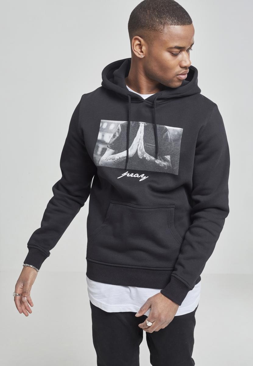MisterTeeHoodiePrayHoodyBlack-3XL