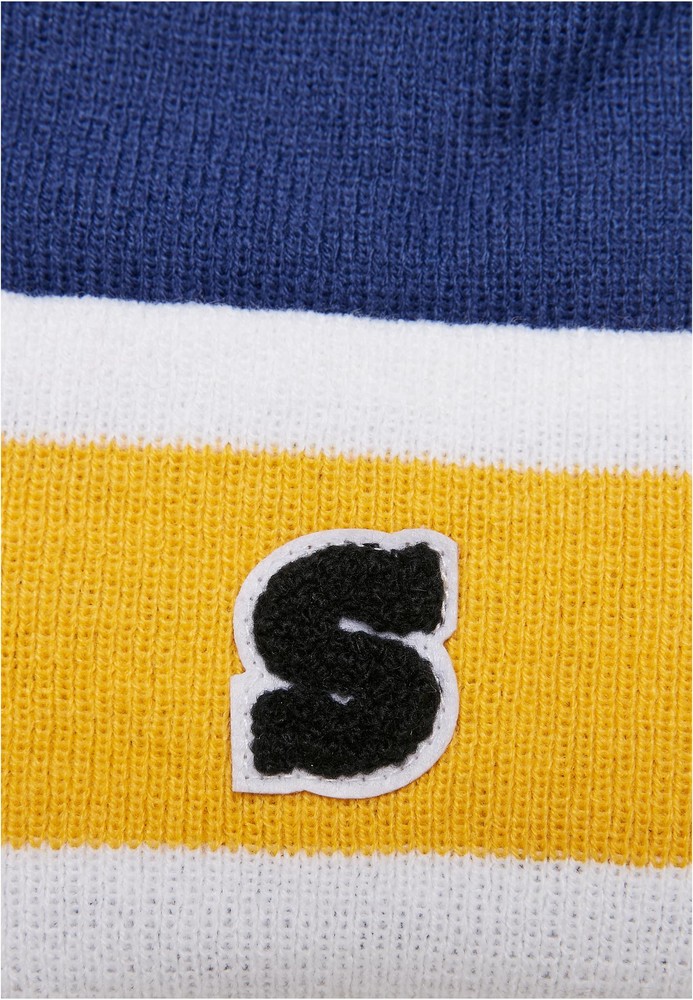 UrbanClassicsMtzeCollegeTeamPackageBeanieAndScarfSpaceblueCaliforniayellowWht