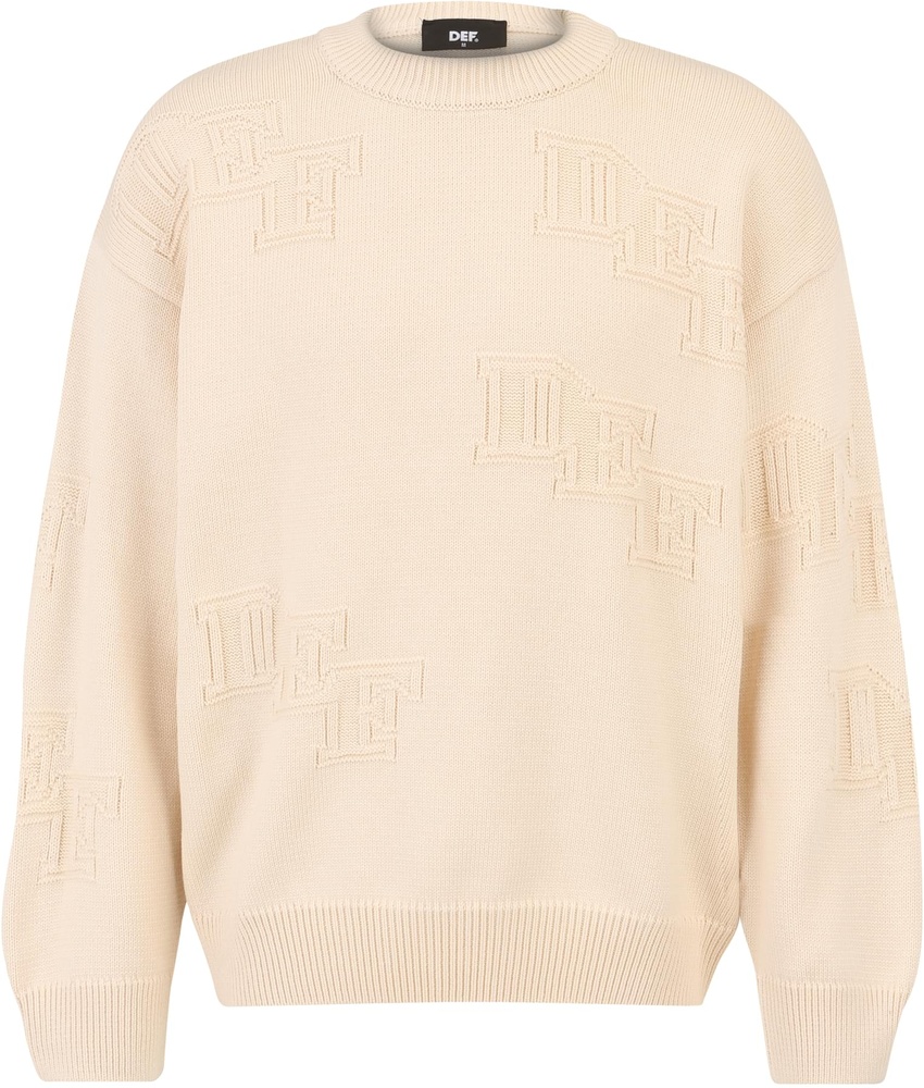 DEFPulloverKnitCrewneckDFCN146Sand-L