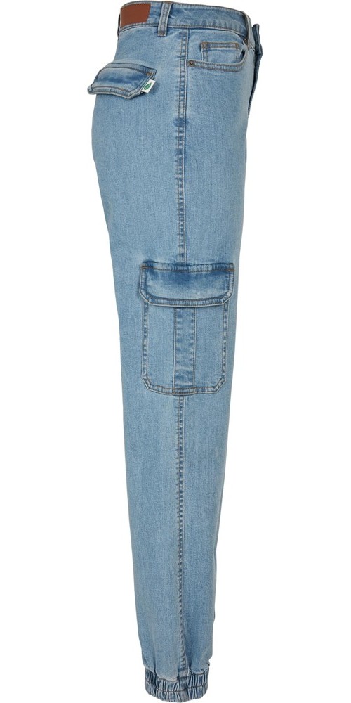 UrbanClassicsDamenLadiesOrganicStretchDenimCargoPantsClearblueBleached-26