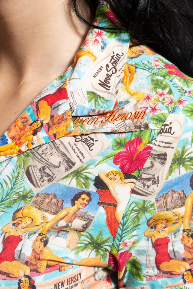 QueenKerosinSommerkleidmitAllover-Printim50s-LookQK4211015456Bunt