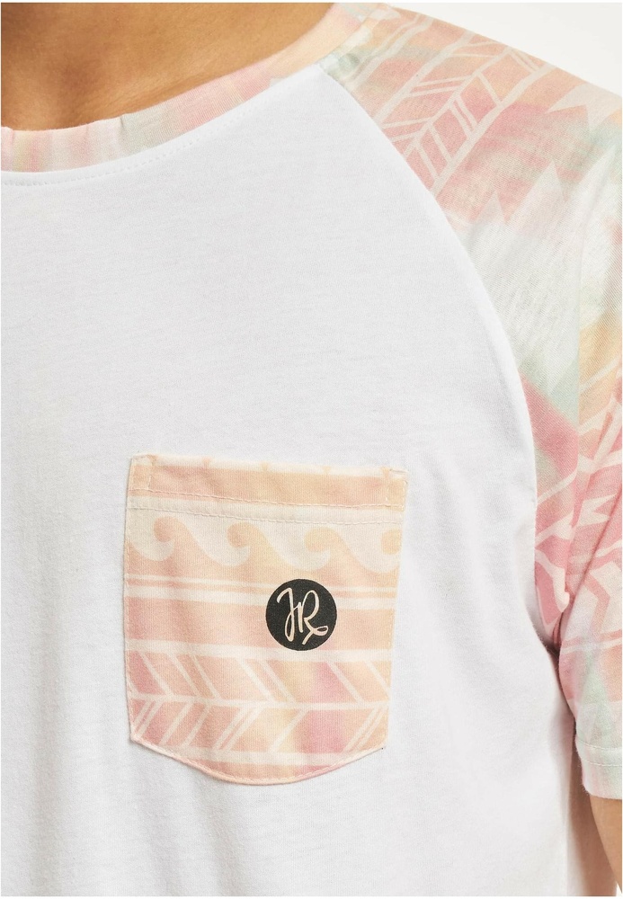 JustRhysePocosolRaglanT-ShirtJRTS664WHTPNK