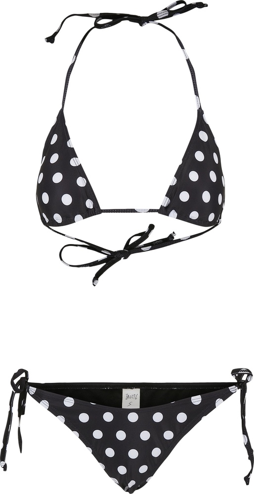 UrbanClassicsDamenBikiniLadiesPatternBikiniPolkadotsBlack-L