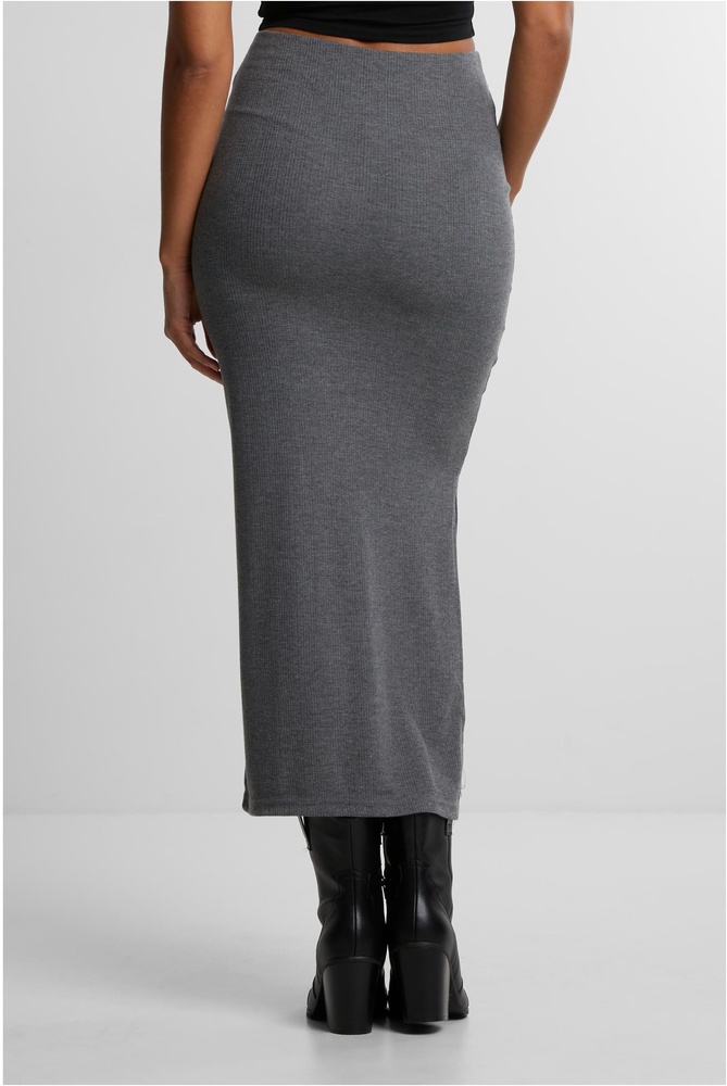 UrbanClassicsDamenRockLadiesRibHighSlitSkirtTB6940