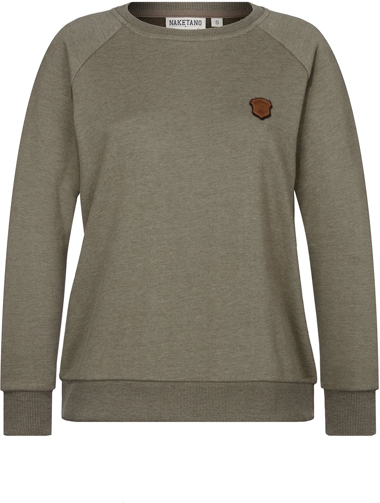NaketanoDamenPulloverKrokettenhorst1801-0102OliveMelange-XS