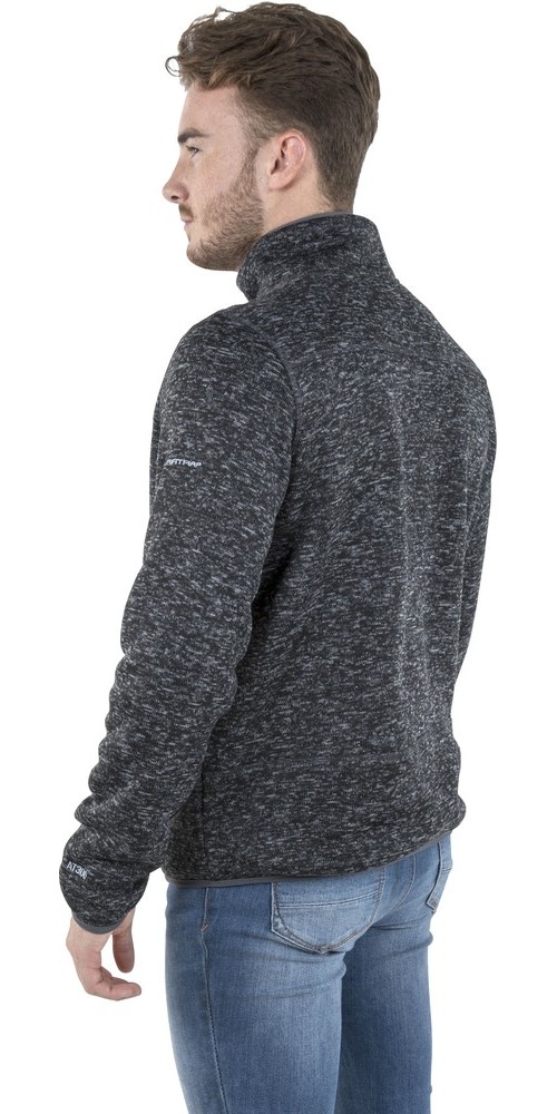 TrespassFleecejackeFleecepulloverBingham-MaleFleeceAt300BlackMarl-XXL