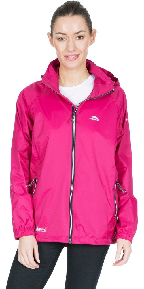 TrespassDamenRegenjackeQikpacX-UnisexPackawayJacketTp75Cassis-L