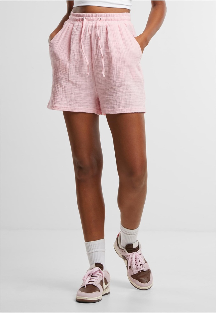 UrbanClassicsDamenLadiesMusselinShortsTB7467Blushedrose-3XL