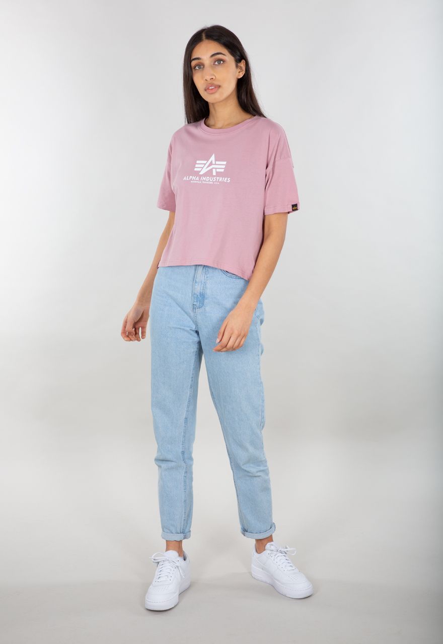 AlphaIndustriesFemaleShirtBasicTCOSWomenSilverPink