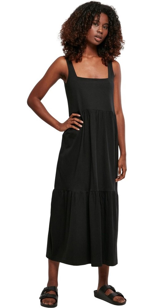 UrbanClassicsDamenLadies78LengthValanceSummerDressBlack-3XL