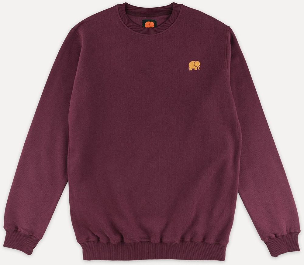 TrendsplantSweaterOrganicEssentialSweaterBurgundyRed-XS