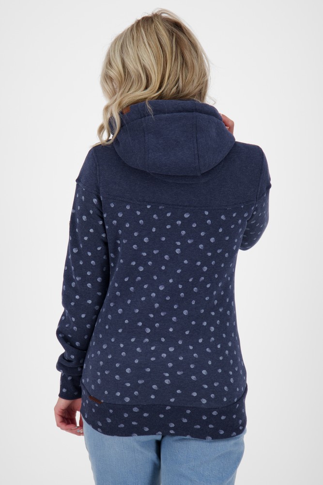 AlifeKickinDamenPalinaAKBSweatjacketMarineMelange-2XL