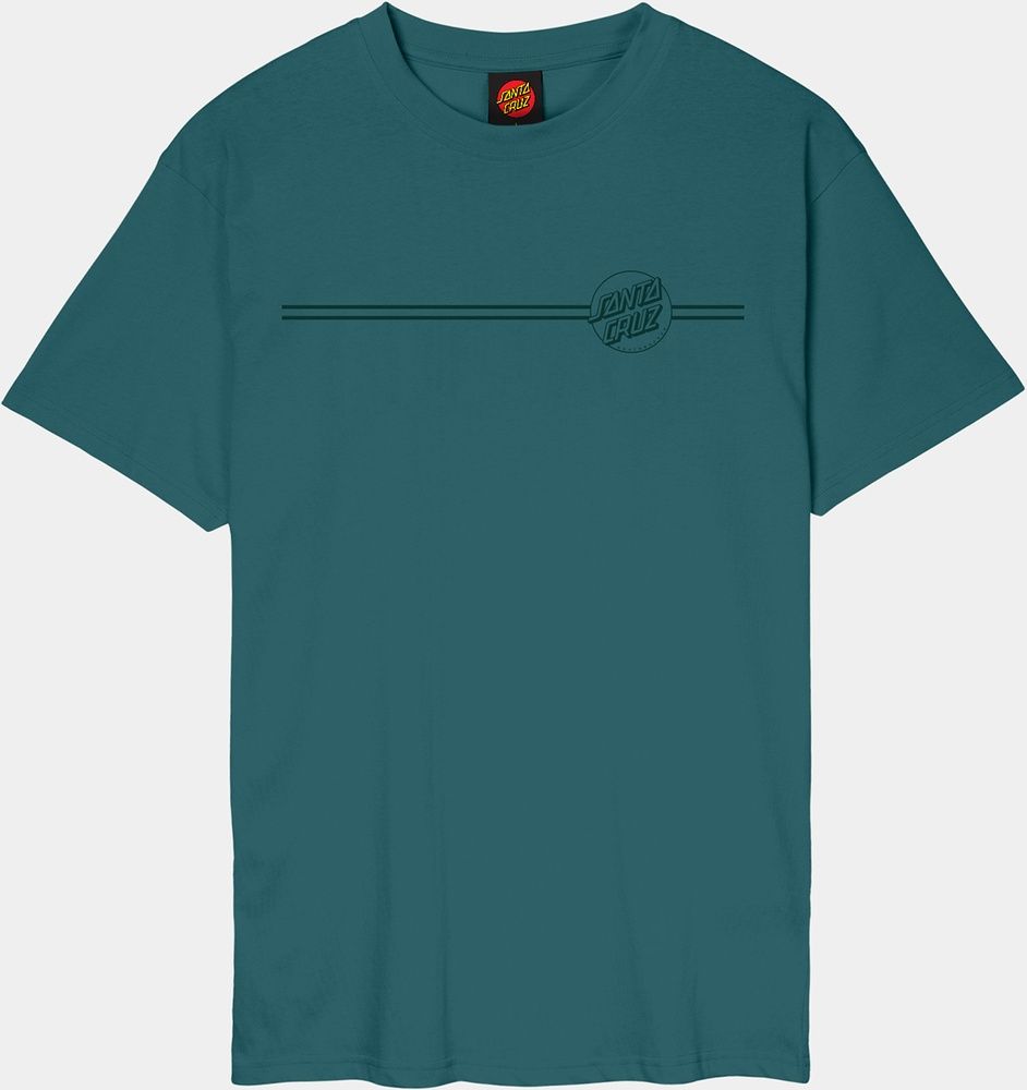 SantaCruzTonalOpusDotStripeT-ShirtSCM-T3270CosmicTeal-XS
