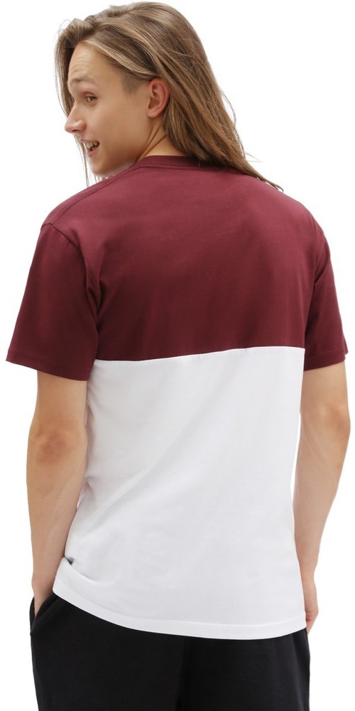VansHerrenT-ShirtColorblockTeeWhite-PortRoyale-M